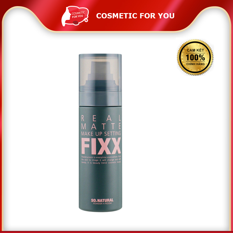 Xịt Khóa Nền Kiềm Dầu So’Natural Real Matte Make Up Setting Fixx 75ml